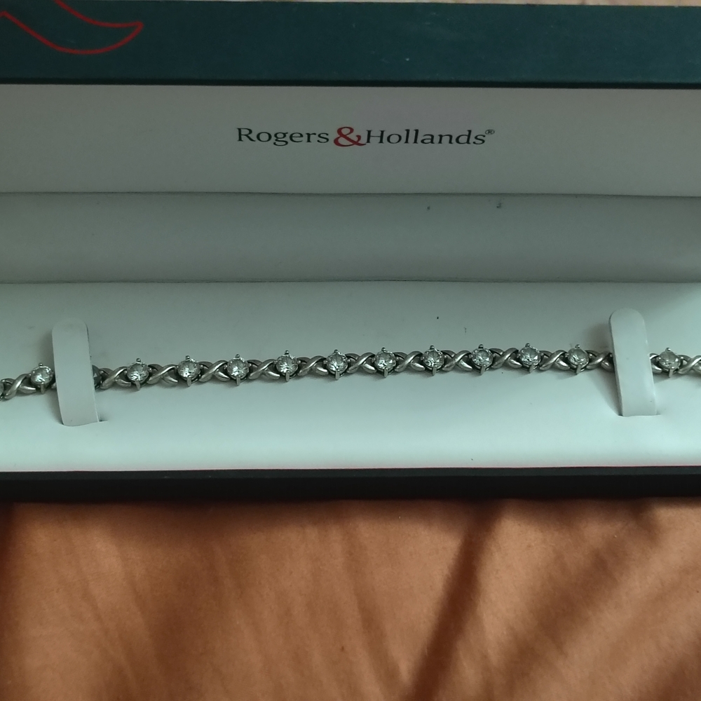 925 Silver Moissanitte Bracelet